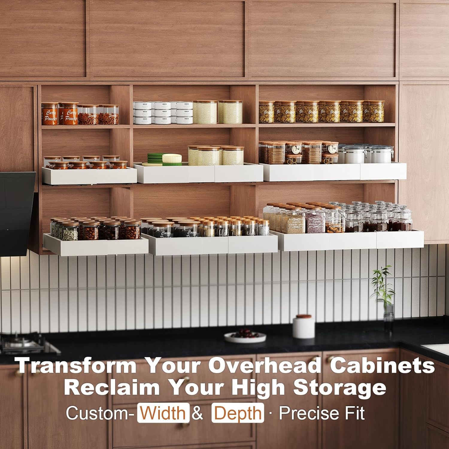 Expandable Pull-Out Cabinet Organizers, Set of 2