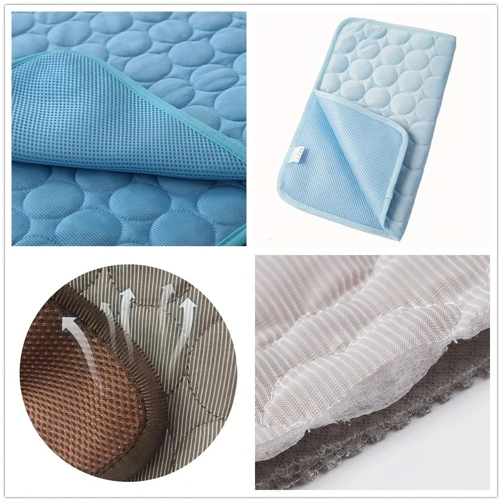 Pet Cooling Mat, Pressure-Activated Gel Pad