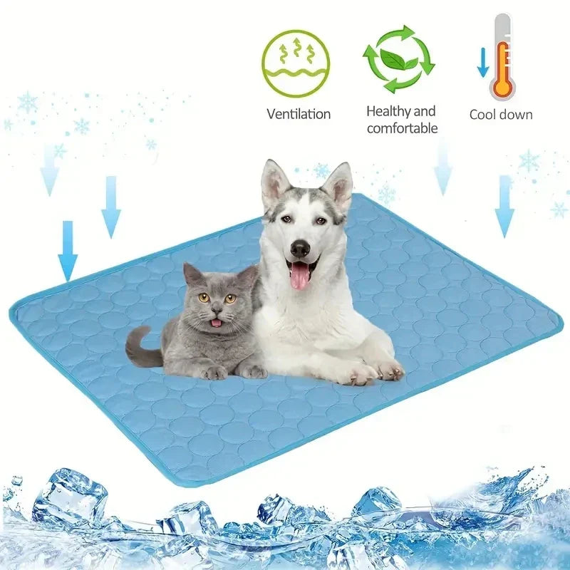 Pet Cooling Mat, Pressure-Activated Gel Pad