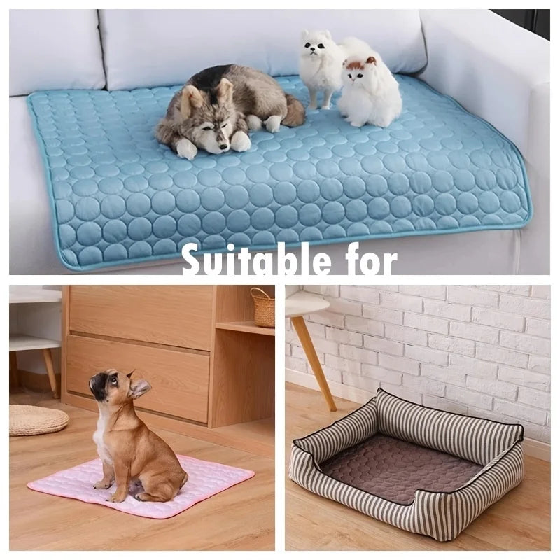 Pet Cooling Mat, Pressure-Activated Gel Pad