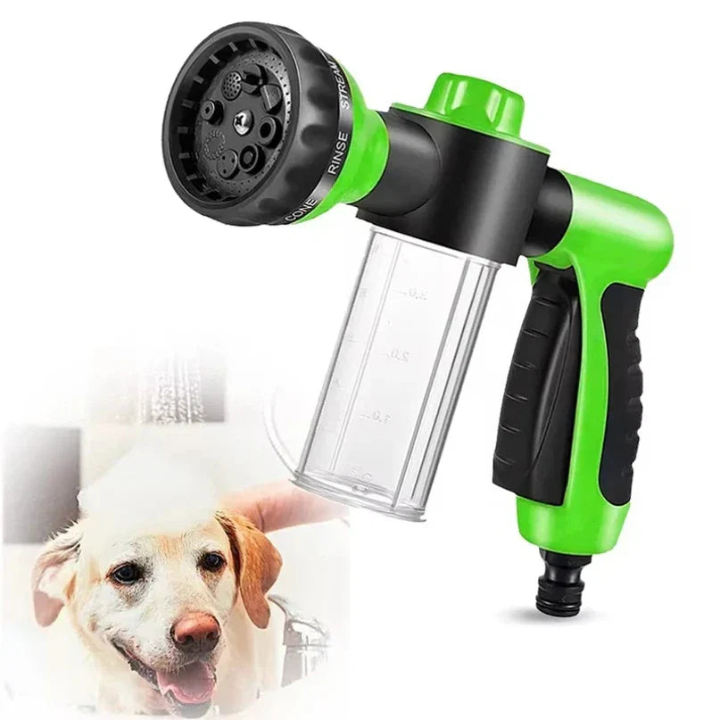 Pet Shower Sprayer with Scrubber Attachment