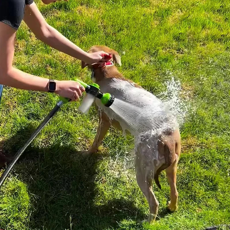 Pet Shower Sprayer with Scrubber Attachment