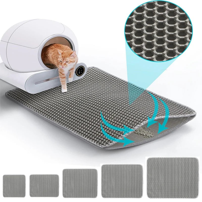 Cat Litter Trapping Mat, Honeycomb Double Layer