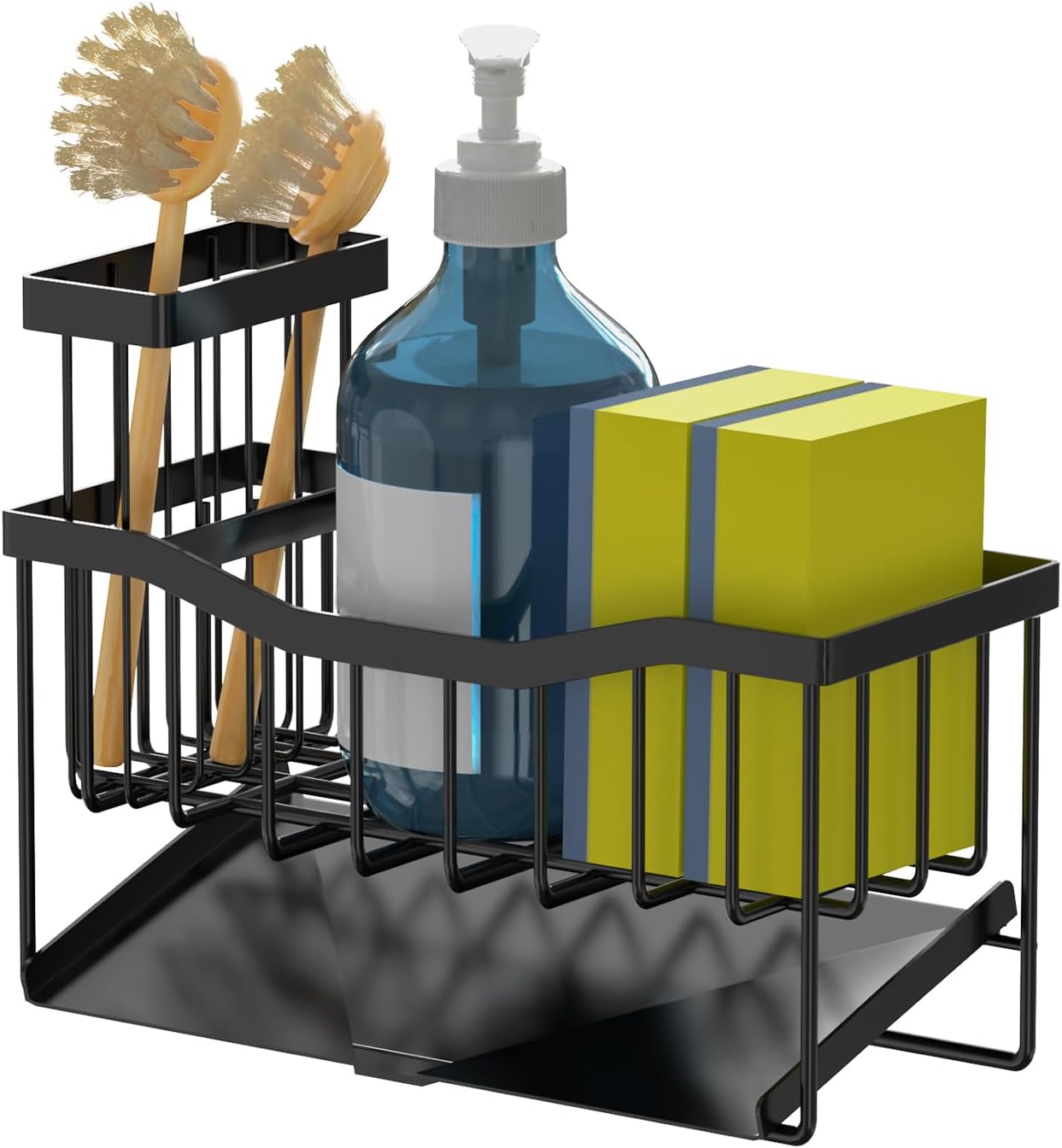 Kitchen Sink Caddy 2-Pack with Self-Draining Tray