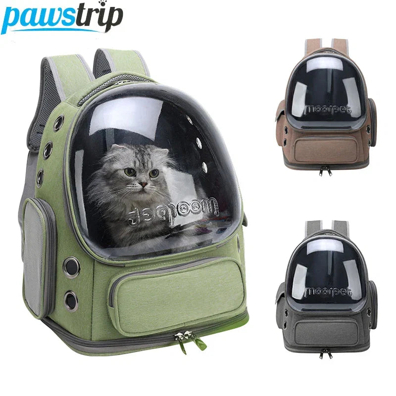 Cat Travel Backpack with Ventilated Bubble Window