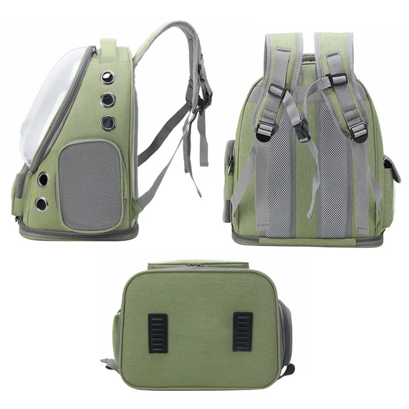 Cat Travel Backpack with Ventilated Bubble Window