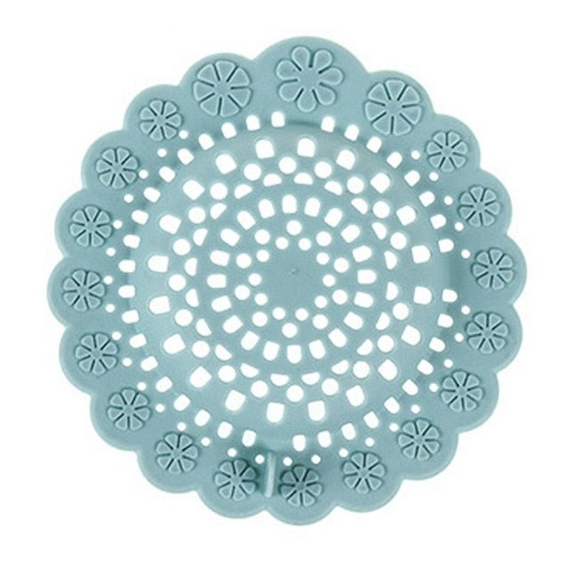 Silicone Drain Hair Catcher 3-Pack, Universal Sink Strainer