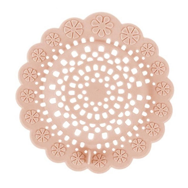 Silicone Drain Hair Catcher 3-Pack, Universal Sink Strainer